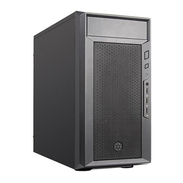 SilverStone Корпус FARA FA311-B, без БП, 2xUSB3.0, 1xUSB2.0, Steel Side Panel, mATX, Black
