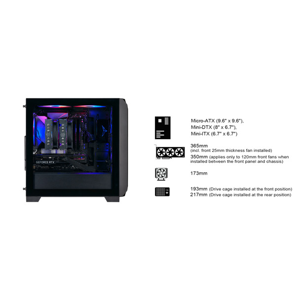 Корпус SilverStone FARA FA312Z-BG SST-FA312Z-BG