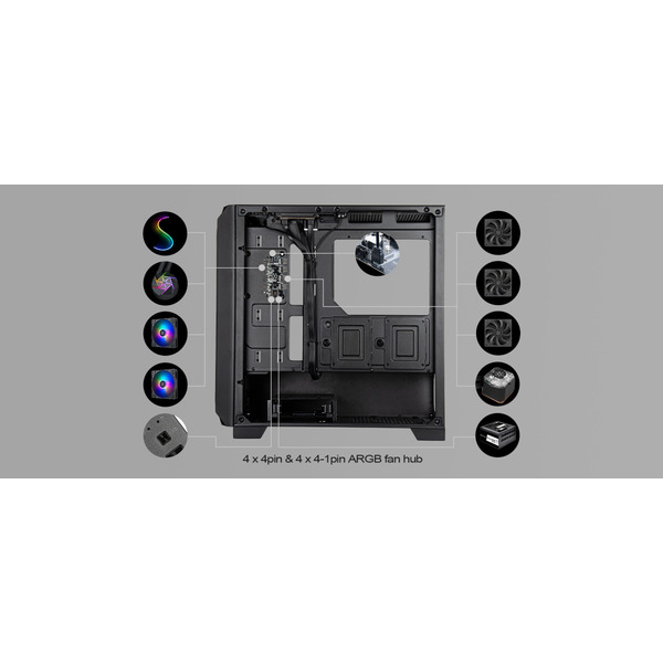 Корпус SilverStone FARA FA312Z-BG SST-FA312Z-BG