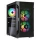 SilverStone Корпус FARA FAH1MB-PRO, без БП, 1xUSB3.0, 2xUSB2.0, 3x120mm ARGB fan, TG Side Panel, mATX, Black