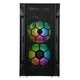 SilverStone Корпус FARA FAH1MB-PRO, без БП, 1xUSB3.0, 2xUSB2.0, 3x120mm ARGB fan, TG Side Panel, mATX, Black
