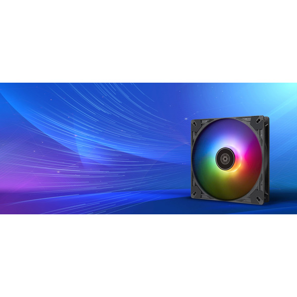 SilverStone Корпусный вентилятор Vista VS140B ARGB, 140mm, 1600rpm, 4pin PWM, 4-1 pin ARGB (5V LED), 30.8dBa