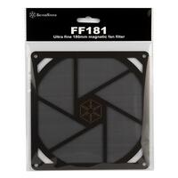 Пылевой магнитный фильтр для корпусного вентилятора SilverStone FF181B, 180mm, Black