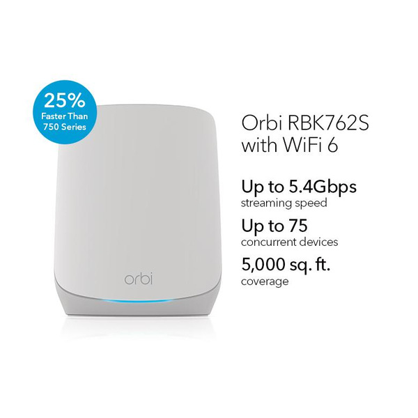 Mesh-система NETGEAR Orbi RBK762S AX5400 RBK762S-100EUS