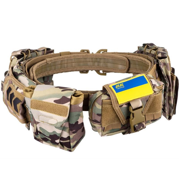 2E Tactical Тактический ремень с 5-ю подсумками, камуфляж