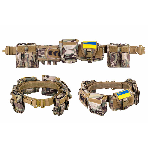2E Tactical Тактический ремень с 5-ю подсумками, камуфляж