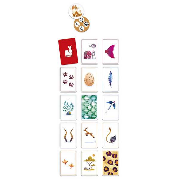 Сімейна гра, Для дітей Janod Характеристики тварин (J02621)