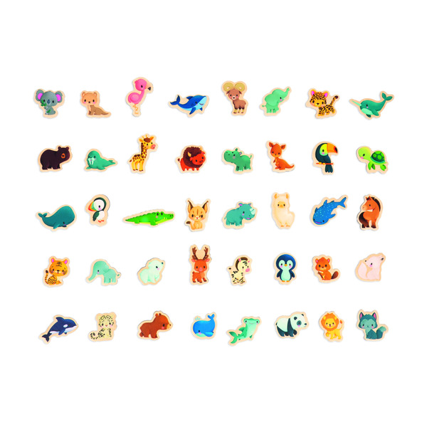 Навчальна іграшка Janod Карта світу з тваринами (J05468)