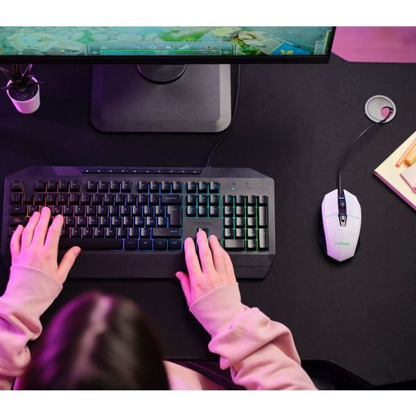 Миша Trust GXT 109 FELOX RGB White 25066_TRUST