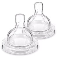 Соска Philips Avent силіконова Анти-колік, 3 міс+., 2 шт, середній потік
