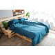 ARDESTO Простирадло на резинці Mix&Match, 180x200+30см, 100% бавовна, сатин, океан