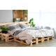 ARDESTO Простынь на резинке Mix&Match, 180x200+30см, 100% хлопок, сатин, айвори