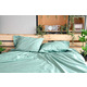 ARDESTO Простынь на резинке Mix&Match, 180x200+30см, 100% хлопок, сатин, шалфей