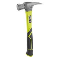 Ryobi Молоток столярний RH16FSS, 450г (16oz), рукоятка зі скловолокна гумова