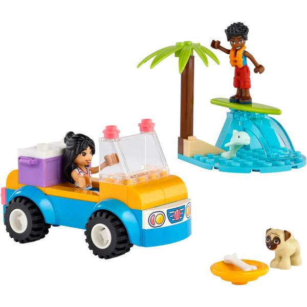 Блоковий конструктор LEGO Friends Розваги на пляжному кабріолеті (41725)