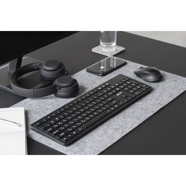 Клавиатура беспроводная 2E KS260 WL EN/UKR Black (2E-KS260WB)