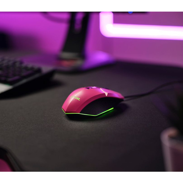 Миша Trust GXT 109 FELOX RGB Pink 25068_TRUST