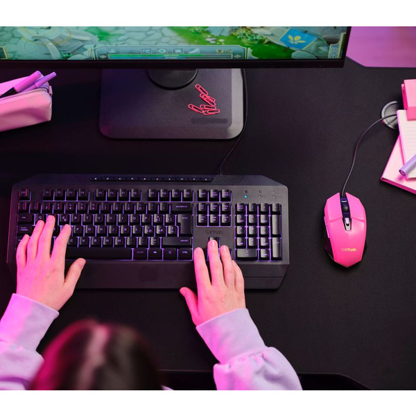 Миша Trust GXT 109 FELOX RGB Pink 25068_TRUST