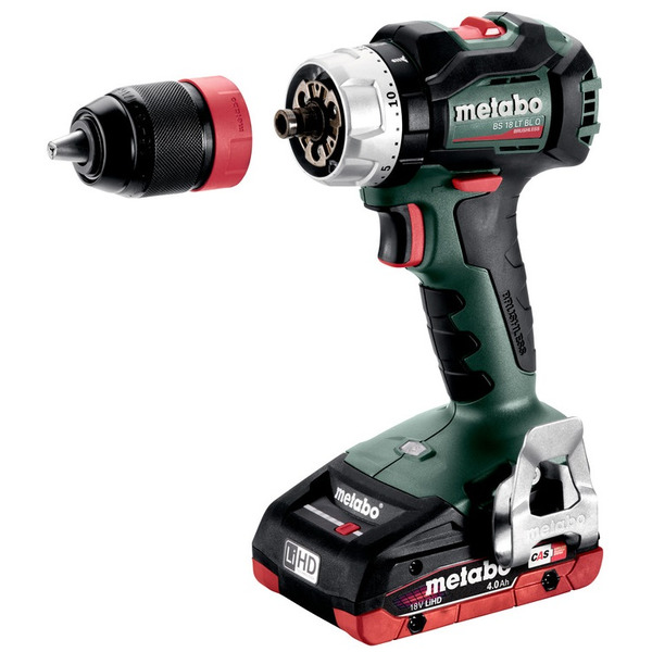Шурповерт-дриль Metabo BS 18 LT BL Q, акумуляторний, LiHD, 2*18В, 4Аг (602334800)