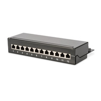 Digitus Патч-панель Desktop, 12 портов, 6A STP в сборе, RAL 9005