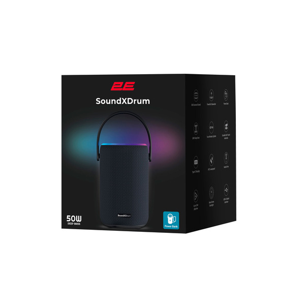 Портативная колонка 2E SoundXDrum Black