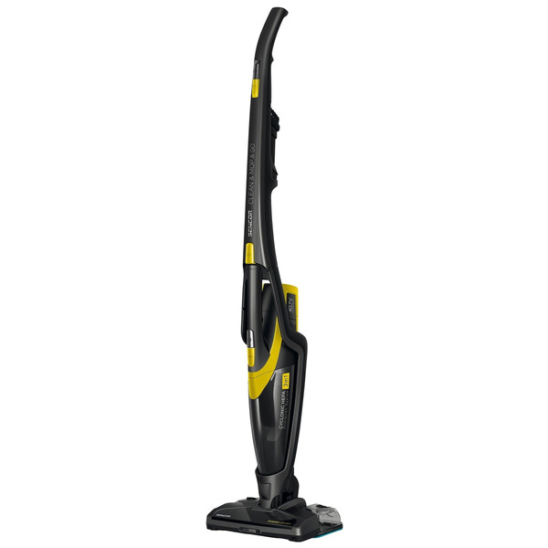 Пылесос Sencor  беспроводный, влажная уборка, конт пыль -0,5л, автон. раб. до 85мин, НЕРА, черно-желтый