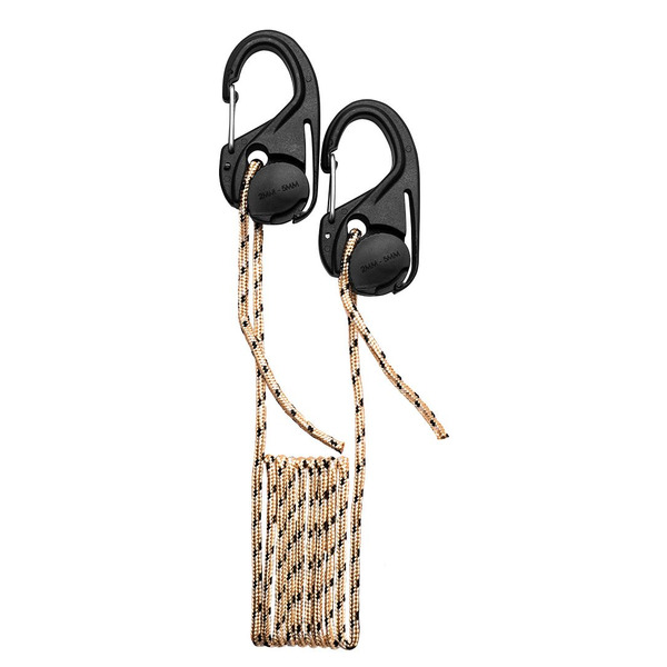 Паракордовий шнур з карабіном Neo Tools, 3.7мм х 1.5м, 2 карабіна (63-155)