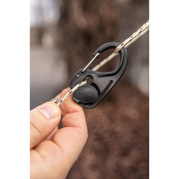 Паракордовий шнур з карабіном Neo Tools, 3.7мм х 1.5м, 2 карабіна (63-155)