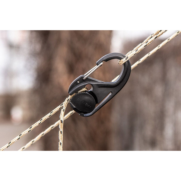 Паракордовий шнур з карабіном Neo Tools, 3.7мм х 1.5м, 2 карабіна (63-155)