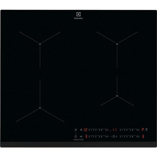 Варочная поверхность Electrolux индукционная, 60см, датчик кипения, Hob2Hood, черный