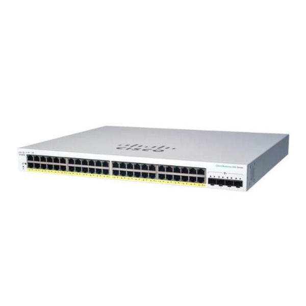 Комутатор Cisco CBS220 Smart 48-port GE, PoE, 4x1G SFP