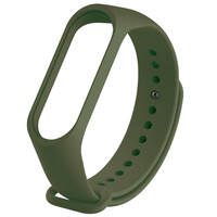 Ремінець для фітнес браслету Mi Band 3/4 (Silicon) Dark Green