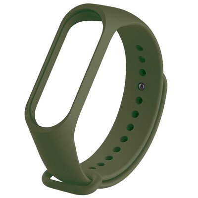 Ремінець для фітнес браслету Mi Band 3/4 (Silicon) Dark Green
