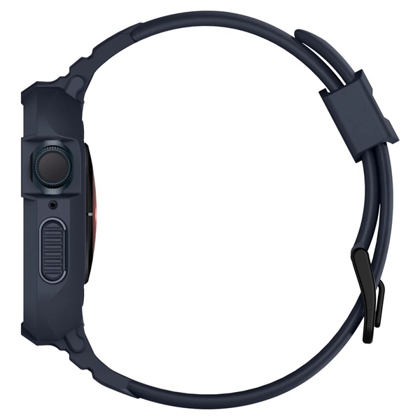 Spigen Чехол и ремешок 2в1 для Apple Watch 45mm/44mm Rugged Armor Pro, Charcoal Gray