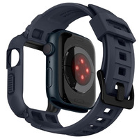 Spigen Чехол и ремешок 2в1 для Apple Watch 45mm/44mm Rugged Armor Pro, Charcoal Gray