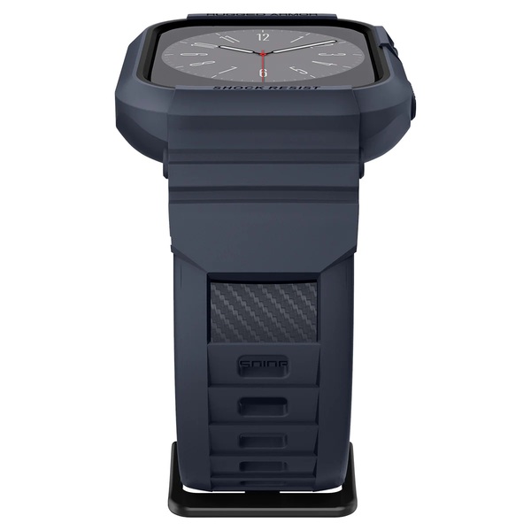Spigen Чехол и ремешок 2в1 для Apple Watch 45mm/44mm Rugged Armor Pro, Charcoal Gray