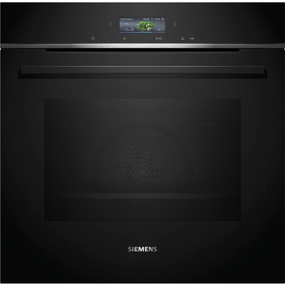Духовой шкаф Siemens электрический, 71л, A+, дисплей, конвекция, пиролиз, черный