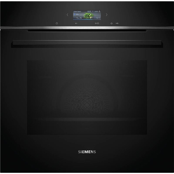 Духовой шкаф Siemens электрический, 71л, A+, дисплей, конвекция, пиролиз, черный