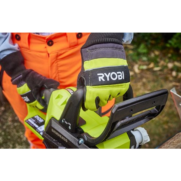 Перчатки для роботи з ланцюговою пилкою Ryobi RAC258M, вологозахист, нар. XL (5132005712)