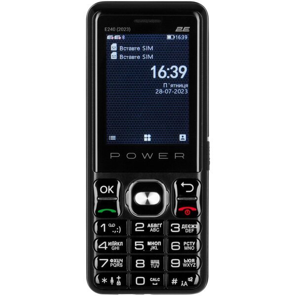 Мобильный телефон 2E E240 2023 Dual Sim Black (688130251068)