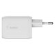 Belkin Зарядное устройство сетевое 65Вт 2хUSB-С GAN PD PPS, белый