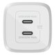 Belkin Зарядное устройство сетевое 65Вт 2хUSB-С GAN PD PPS, белый