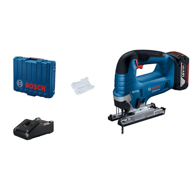 Лобзик акумуляторний Bosch GST 185-LI,   GBA 18V 4.0 Аг, ЗУ GAL 18V-20, хід 26 мм, 0-3500 об/хв, кейс, 2 кг