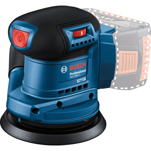 Шліфмашина ексцентрикова акумуляторна Bosch GEX 185-LI, 18В, без АКБ та ЗП (0.601.3A5.020)