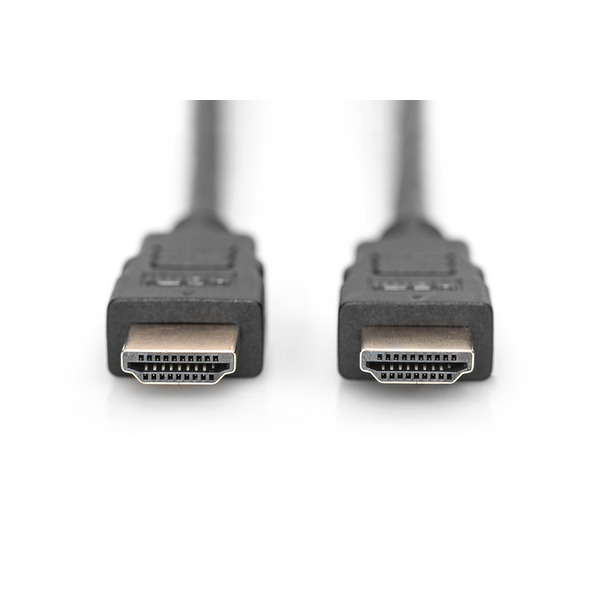 Кабель HDMI (AM/AM) DIGITUS High Speed ​​+ Ethernet 5м, позолоч.раз'еми, Black/Чорний (AK-330107-050-S)