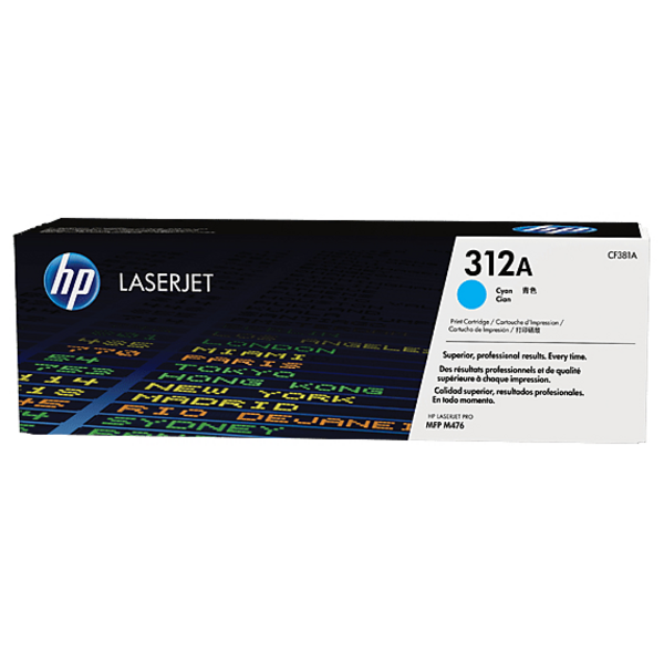 Картридж лазерний HP 312A LJ Pro M476dn/M476dw/M476nw Cyan (CF381A)