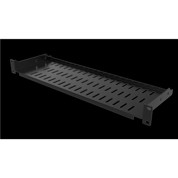 Полиця MIRSAN 10", 1U, консольна, глибина 150 мм, чорна