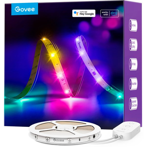 Стрічка світлодіодна розумна Govee H618A RGBIC Basic Wi-Fi + Bluetooth LED Strip Light (H618A3D1)