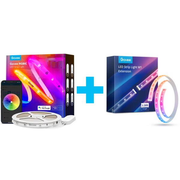 Стрічка світлодіодна розумна Govee H619С RGBIC Basic Wi-Fi + Bluetooth LED 10м, Білий (H619C3D1)