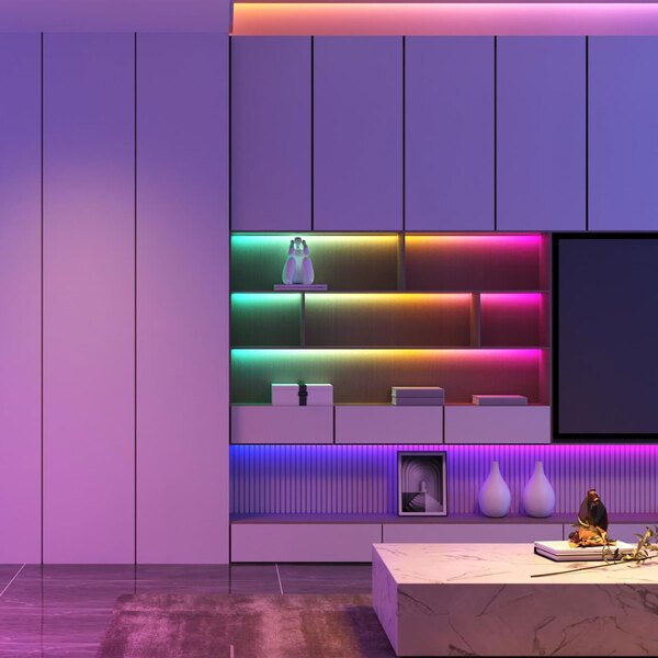 Стрічка світлодіодна розумна Govee H619С RGBIC Basic Wi-Fi + Bluetooth LED 10м, Білий (H619C3D1)